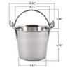 Lindy's 1-Quart Stainless Steel Bucket, Durable Seamless Bucket for Many