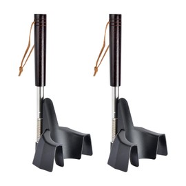iGuerburn 2Pcs Shoe Horn Long Handle for Seniors, 9.6"-31" Telescoping Shoe Horns for Men Women Foot Funnel Shoe Assist Shoe Helper No Bending Over, Best Gifts for Elderly Dad Parents