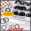 Hilitchi 150PCS Round Wire C-Clips 10 Sizes GB895.2 Retainer Clip