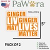 Ginger Lives Matter Sticker Pack of 2 – Funny Bold