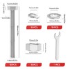 GAGIRA 10PCS 3/8-16" x 4" 304 Stainless Steel Fully Threads