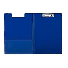 Esselte A4 Clipfolder with Cover, Rigid Plastic, Blue