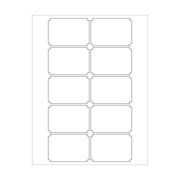 Royal Green 3x2 White Printable Label Paper Sheets for Laser