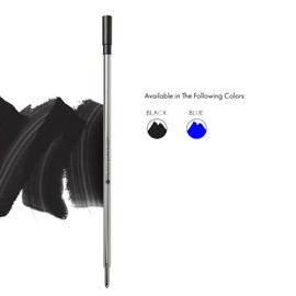 Monteverde Medium Point Soft Roll Refill for Dupont Ballpoint Pen - Black (Pack of 2)