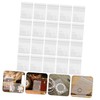 IWOWHERO Portable Ring Storage Pouches 100 Pack PVC Jewelry Bags