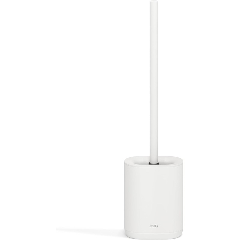 Escobillero de Inodoro Pure Blanco con Silicona TPR y Acero