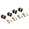 4PCS 4mm Widen Brass Wheel Hex Extended Adapter for Axial