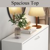WOODTIME Shoe Storage Cabinet with 3 Flip Drawers, Hidden Narrow