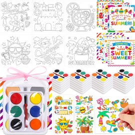 Fancy Land End of the Year Gifts for Students Water Color Paint Sets for Kids Graduation Watercolor Paint Set for Kindergarten Preschool Boys Girls Party Favors School Classroom Prize 24 Sets