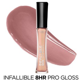 L’Oreal Paris Makeup Infallible 8 Hour Hydrating Lip Gloss, Petal, 0.5 Ounce