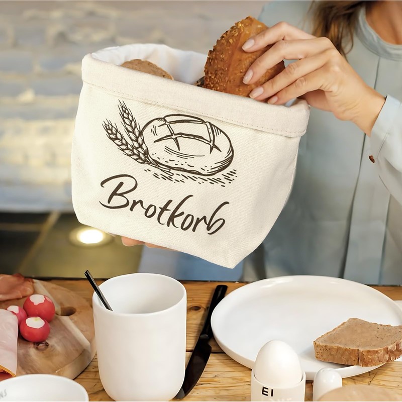 MEJOSER Bread Basket Fabric Modern Housewarming Gifts Home Bread Basket