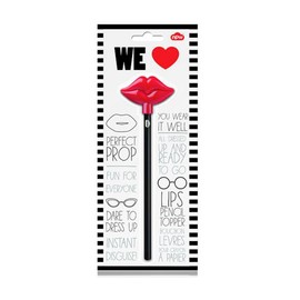 NPW-USA B & W Lips Pencil Toppers