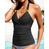 Women's Tankini Top Only - Halter Swim Top 2025 Tummy