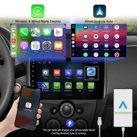 2+32G Android 12 Double Din Car Stereo for Nissan Versa Sedan 2015-2019 with 10.1 Inch Touchscreen Radio Built-in Wireless Carplay/Android Auto/GPS/Bluetooth/FM/AUX-in/SWC/Backup Camera