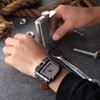 OULM Luxury Quartz Watch Men Square Dial Leather Band Watches
