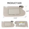 PEVAST Passenger Side Sun Visor Compatible with Nissan Maxima 2016-2021