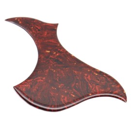 ARM Acoustic Guitar Pickguard Thick Beveled Edge Self-adhesive Red Tortoise