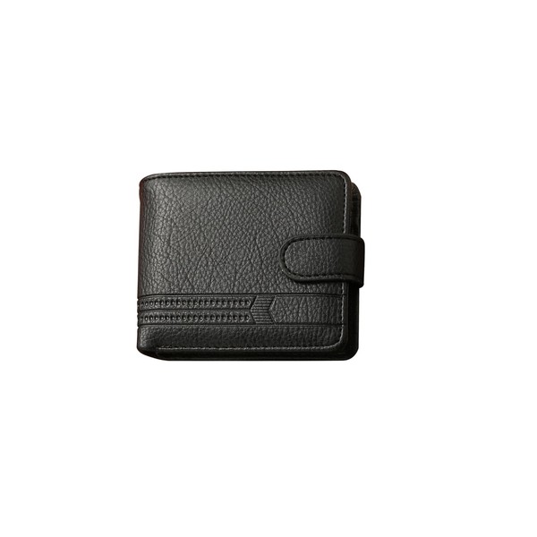 PORRASSO Men's Wallet, Large Capacity, Bi-fold Wallet, PU Leather, Mini