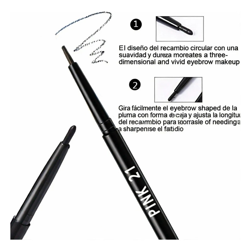 Delineador Negro 12pcs Impermeable Larga Duración Mate