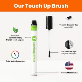 TouchUpDirect L0K1/0P Opal White Pearl Tricoat Compatible with Volkswagen Exact Match Touch Up Paint Brush - Platinum Kit