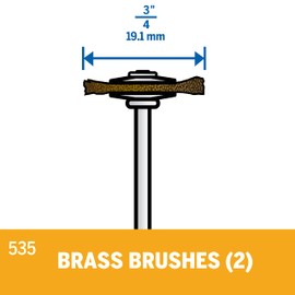 Dremel 535N Brass Brush (Pack of 2)