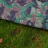 Waterproof camouflage tarpaulin/ground cover sheet/army basha tarp (1.5m x2.4m)