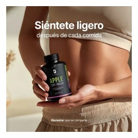 Vinagre de Manzana con 90 Cápsulas – Ligereza, Apoyo Digestivo y Energía Natural – Hombre y Mujer | Sin Gluten, Sodio ni Levadura, No Mancha los Dient