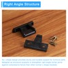 sourcing map 5 PCS Plastic Fitting Furniture Panel, Joint Bracket,