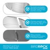 BIRDROCK HOME 4-Panel Hammered Metal Christmas Tree Collar - Stylish