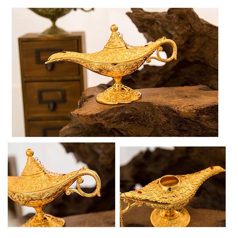 VOANZO Magic Aladdin, Retro Metal Fairy Tale Aladdin Magic Genie