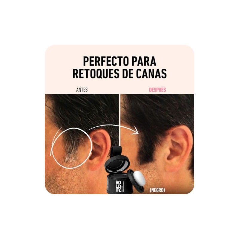 BOLDIFY Polvos Retoca Raíces – Cubre Canas Mujer y Hombre
