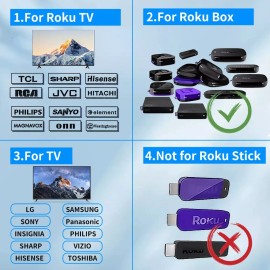 All Roku TV Universal Replacement Remote Control Use for Most Roku TVs and Roku Players