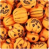 BeadTin Orange Antique 20mm Jack O Lantern Pony Beads (24pcs)