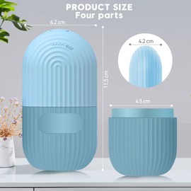 OAKENCREST Ice Roller, Ice Roller Facial Ice Roller, Ice Roller Face, Ice Face Roller, Reusable Face Massage, for Pore Reducing, Wrinkles Whitening, Reduces Swelling, Blue