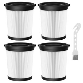 4 Pack FSV001 HEPA Filter Compatiable with Fabuletta FSV101, FSV001, VacLife VL732, Girnoor G160&G165, Afoddon A300, Lubluelu 202, Oraimo OSV-102, Besswin W26 Cordless Stick Vacuum Cleaners