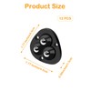 Small Appliance Caster Wheels,12 Pcs Mini Appliance Rollers for Kitchen