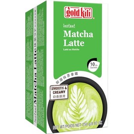 1 Pack - Instant Matcha Latte - Tra Xanh Hoa Tan Matcha Latte - 10 Sachets per Box - Product of Singapore
