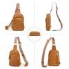 Kattee Sling Bag for Women, Small Genuine Leather Crossbody Chest