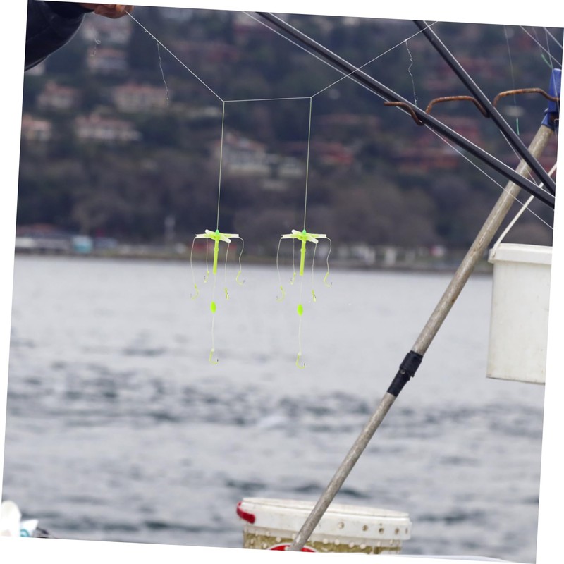 BESPORTBLE 1 Set Portable Fishing Hooks Reusable String Hooks for