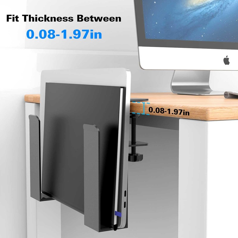FAMKIT Side Shelf on Desk, 2 Pieces Laptop Holder Table