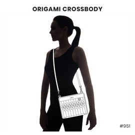 Chala Origami Xbody Crossbody Bag w/Metal Keychain - Paw Blue