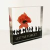 stika.co Lest we forget Poppy Acrylic Block - Remembering Our