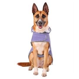 Dog Raincoats for Large Dogs with Hood and Leash Hole, Waterproof Large Dog Poncho Rain Jacket Coat for Large Pets and Dogs