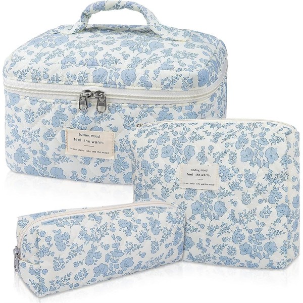 Olesew Makeup Pouch, 3-Piece Set, Makeup Pouch, Cosmetic Tools, Toiletry