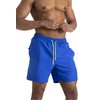 AITLGINVEN Bañador para hombre con bolsillos, Azul Royal, X-Large