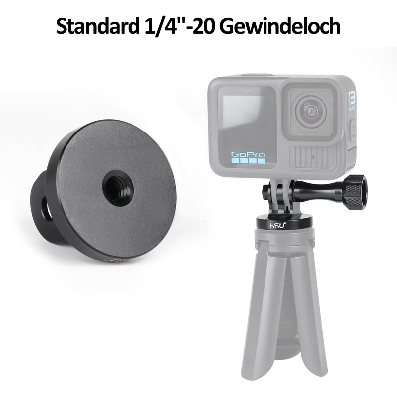 HSU Aluminium Tripod Mount Adapter with Screw for GoPro, Tripod