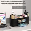 Marbrasse Desk Organiser with 3 Drawers,Multi-Functional Pen Holder,Desk Tidy and