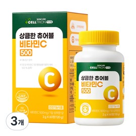Inner wrap Celltrion Inner Lab Refreshing Chewable Vitamin C 500, 60 tablets, 3 / 셀트리온 이너랩 상큼한 츄어블 비타민C 500 60정 3개