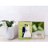 YiPinYin 5x7'' Hinged Double Simply Gold Metal Picture Frames, Elegant