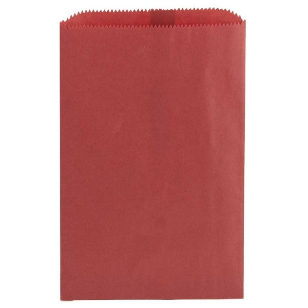 Hygloss Products Colored Paper Bags – 100 Pinch Bottom Colorful Arts and Crafts Bags - 6 x 9 Inch, Red